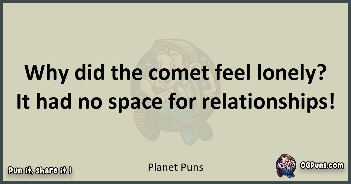 Planet puns text wordplay