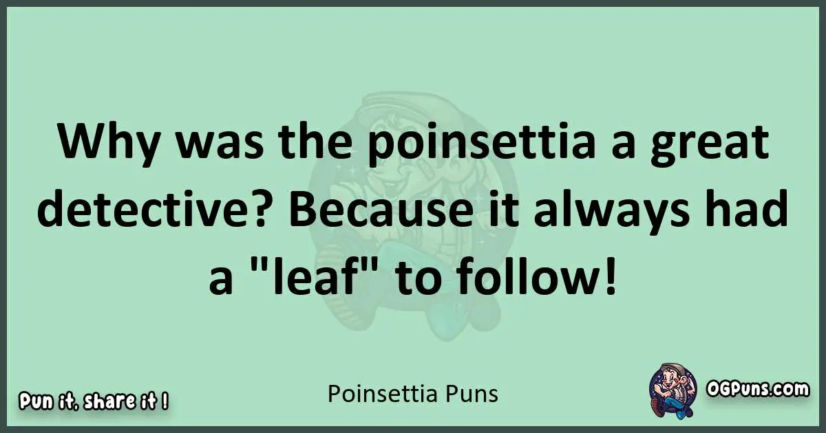 wordplay with Poinsettia puns