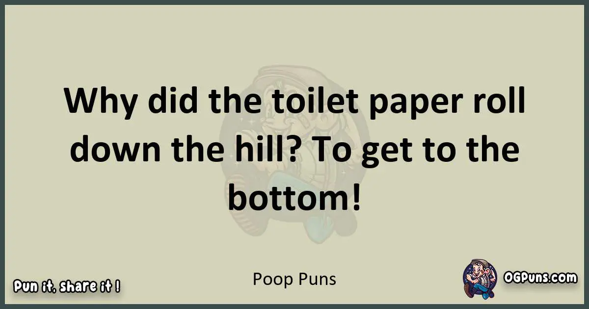 Poop puns text wordplay