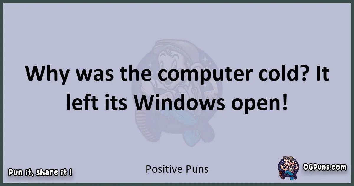 Textual pun with Positive puns