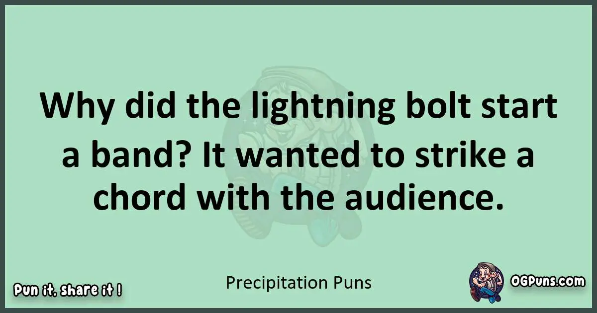 wordplay with Precipitation puns