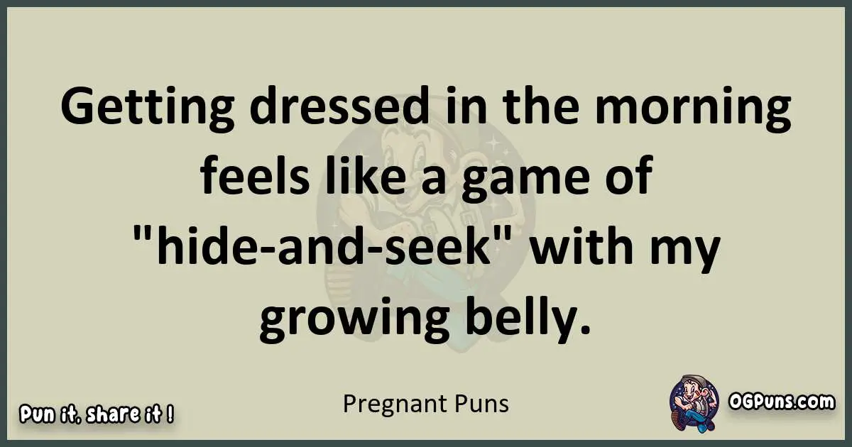 Pregnant puns text wordplay