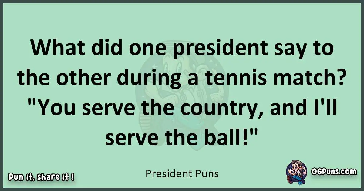 wordplay with President puns