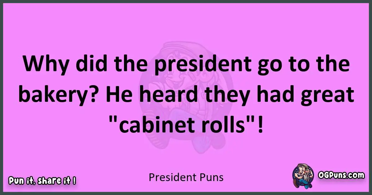 President puns nice pun