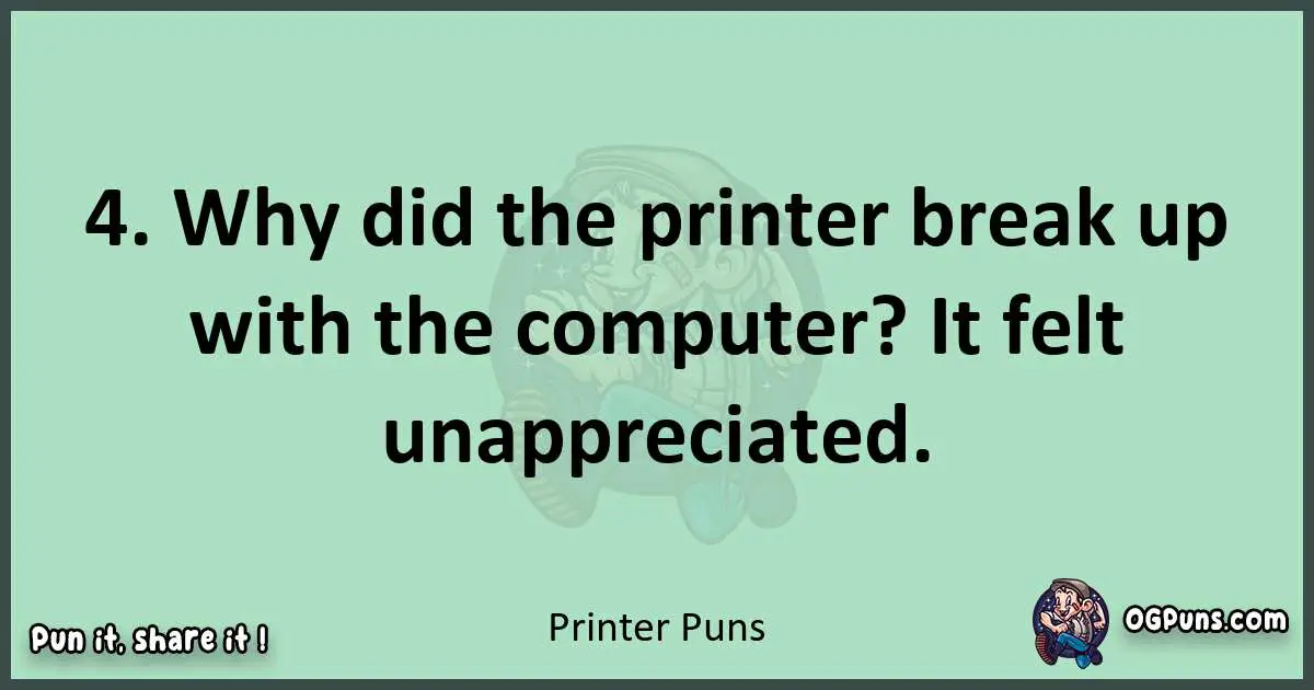 wordplay with Printer puns
