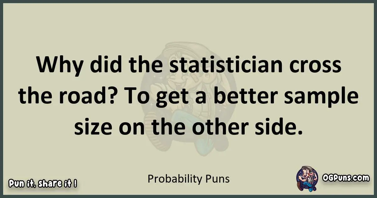 Probability puns text wordplay