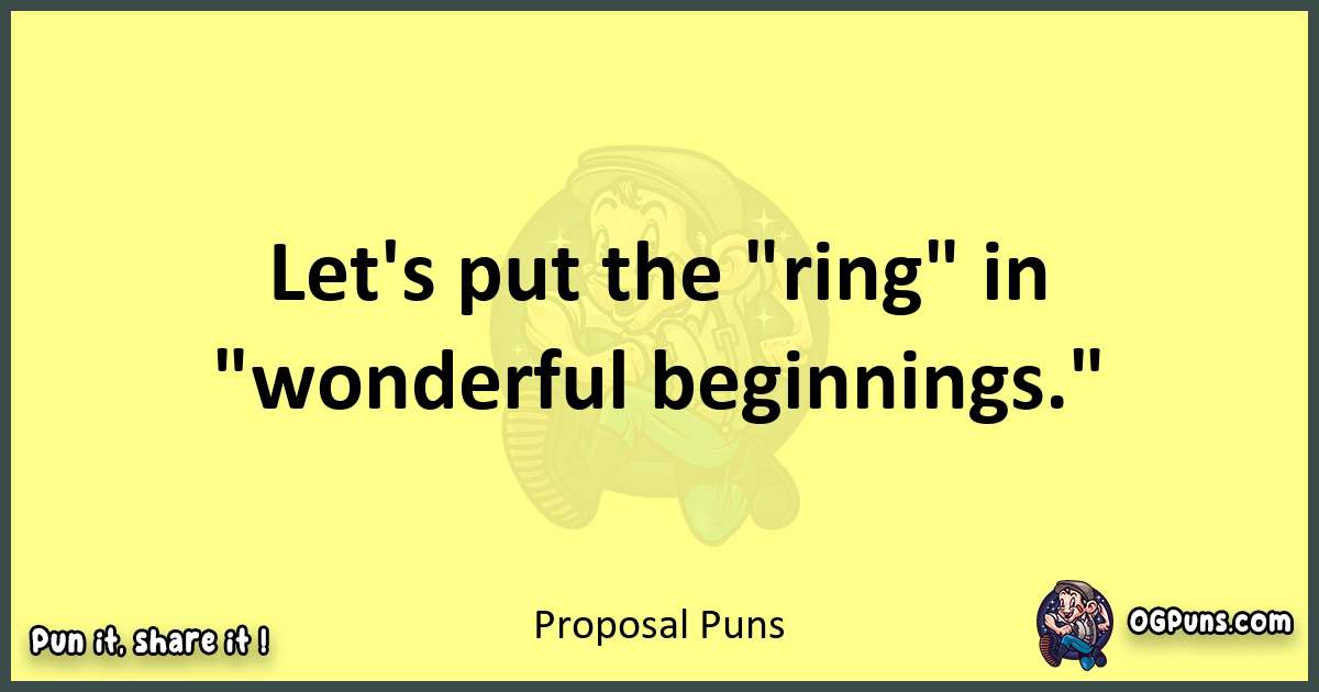 Proposal puns best worpdlay