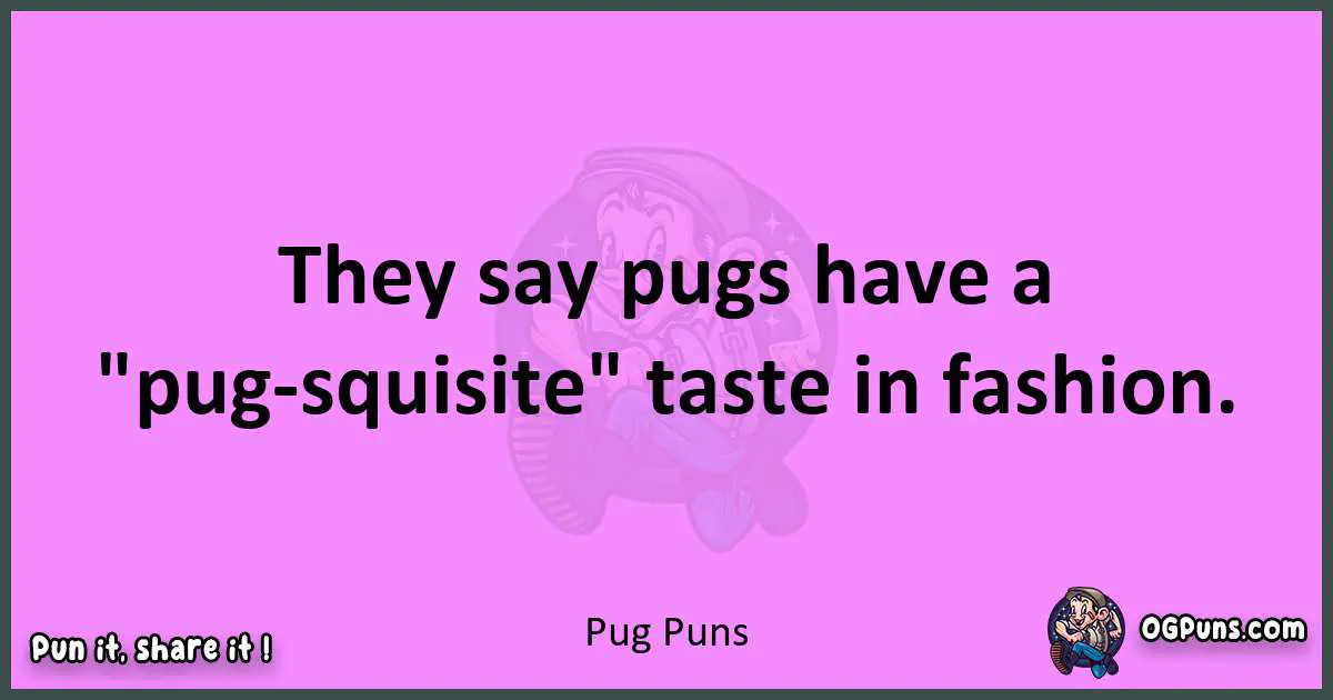 Pug puns nice pun