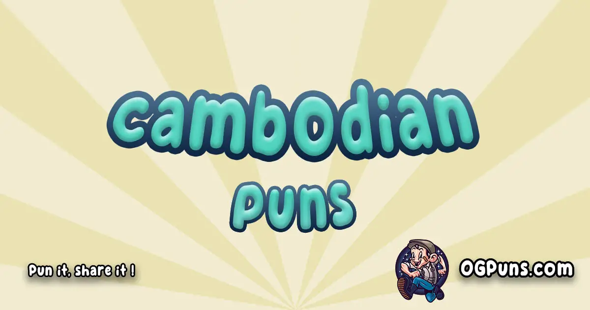 Cambodian puns Play on word