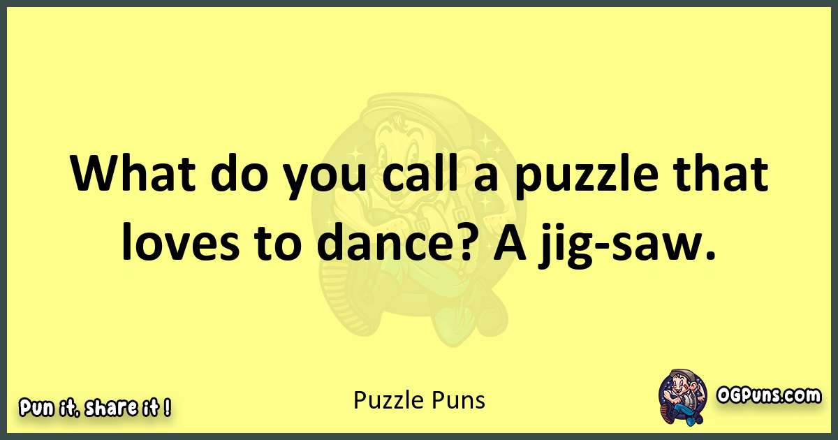 Puzzle puns best worpdlay