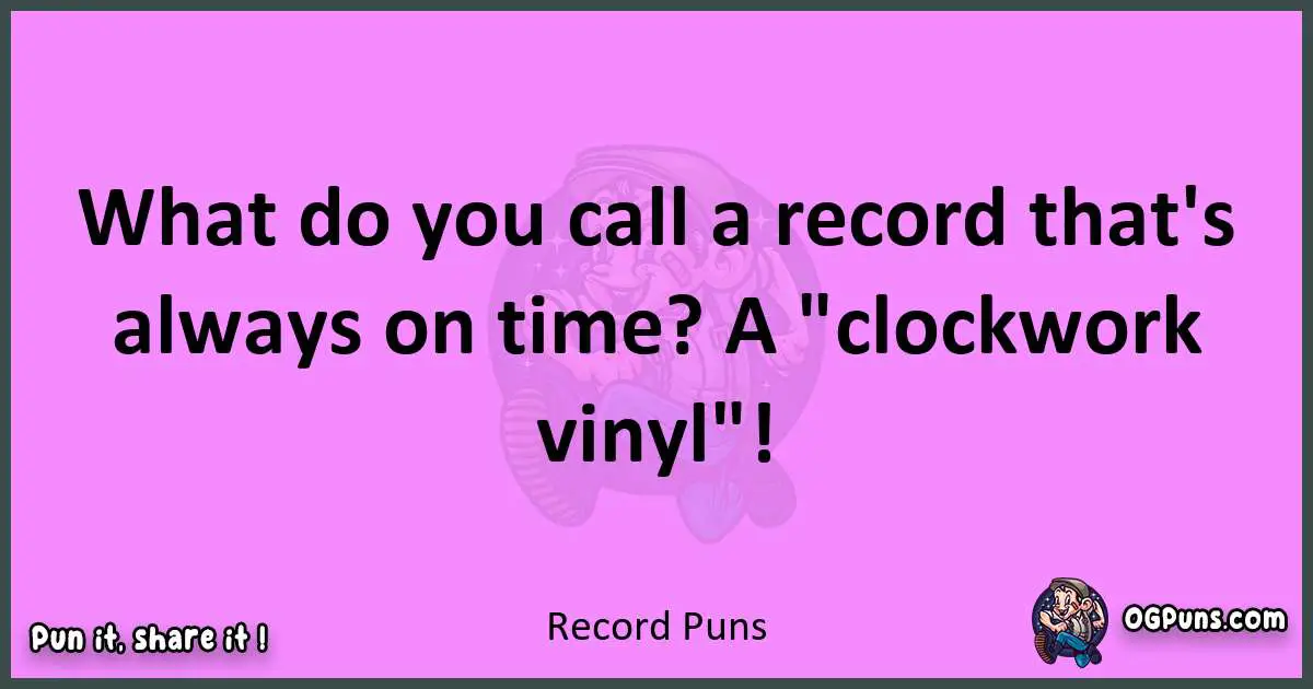 Record puns nice pun