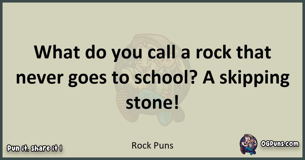 Rock puns text wordplay