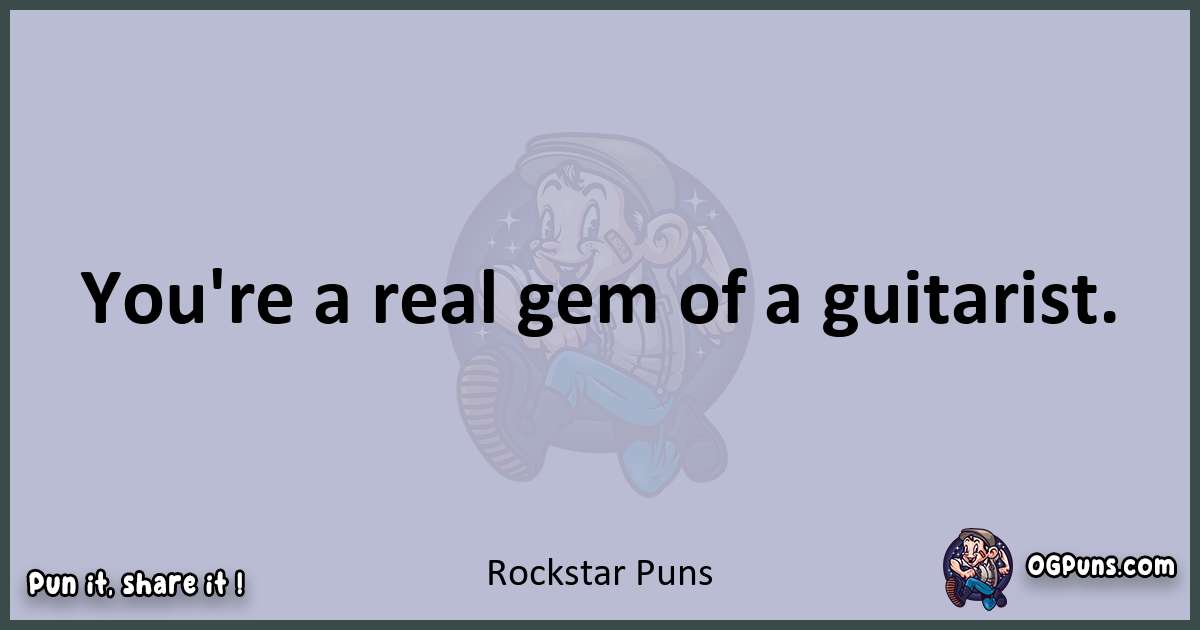 Textual pun with Rockstar puns