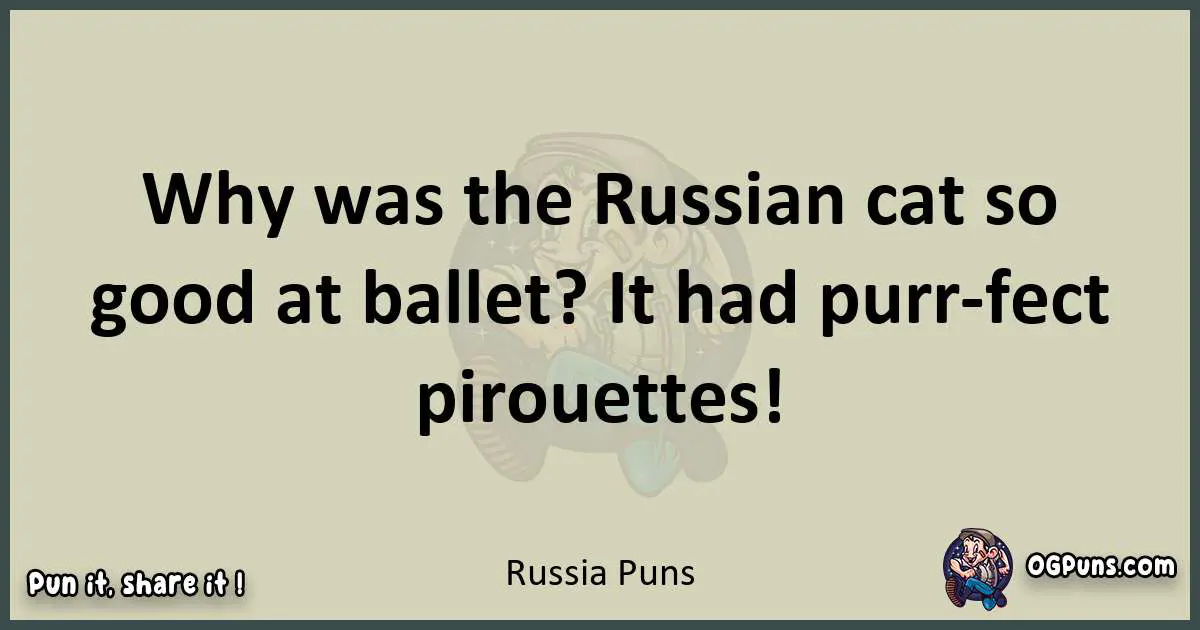Russia puns text wordplay