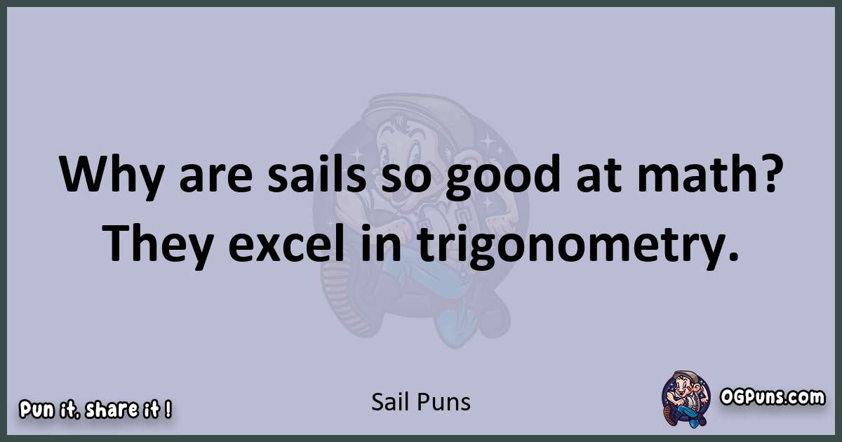 Textual pun with Sail puns