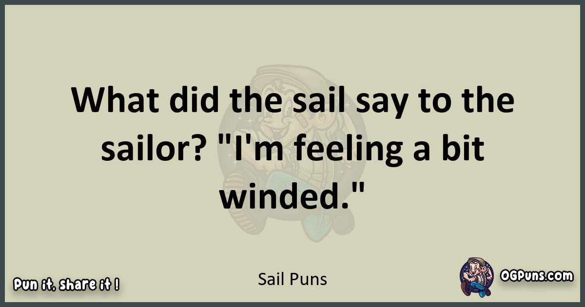 Sail puns text wordplay