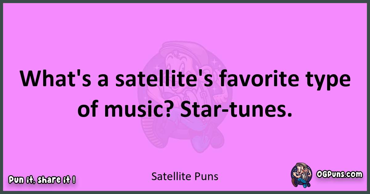 Satellite puns nice pun