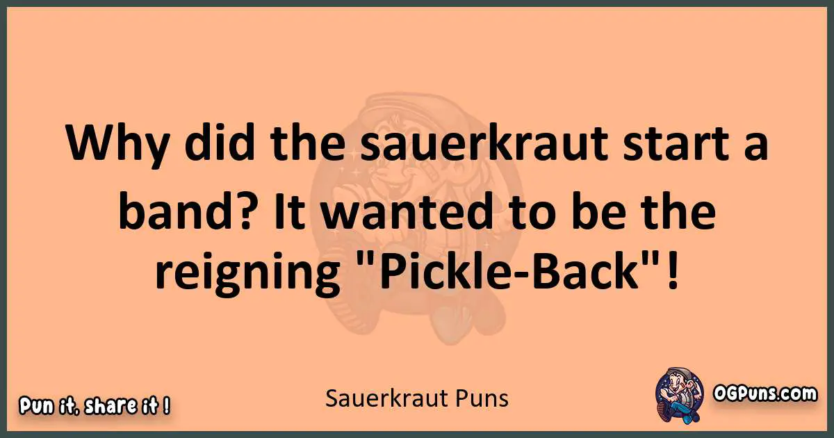 pun with Sauerkraut puns