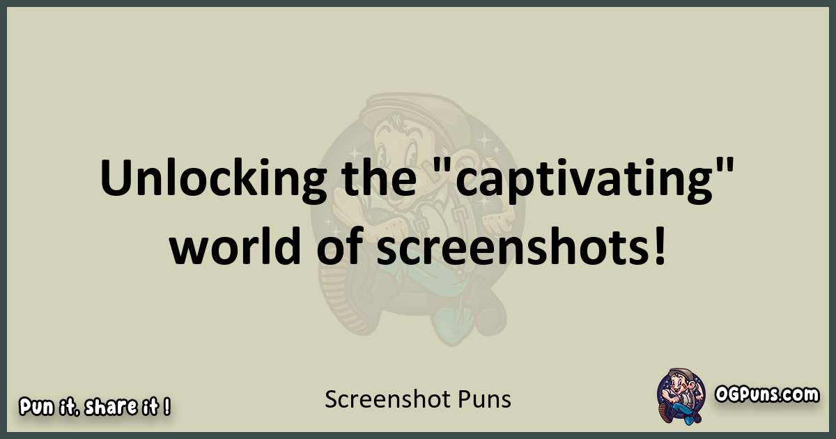 Screenshot puns text wordplay