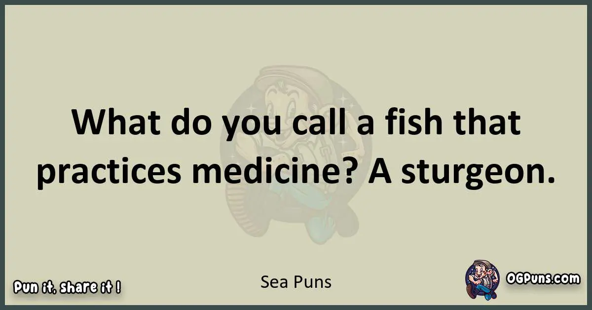 Sea puns text wordplay