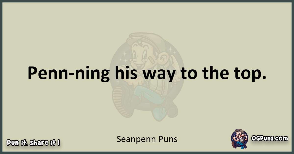 Sean penn puns text wordplay