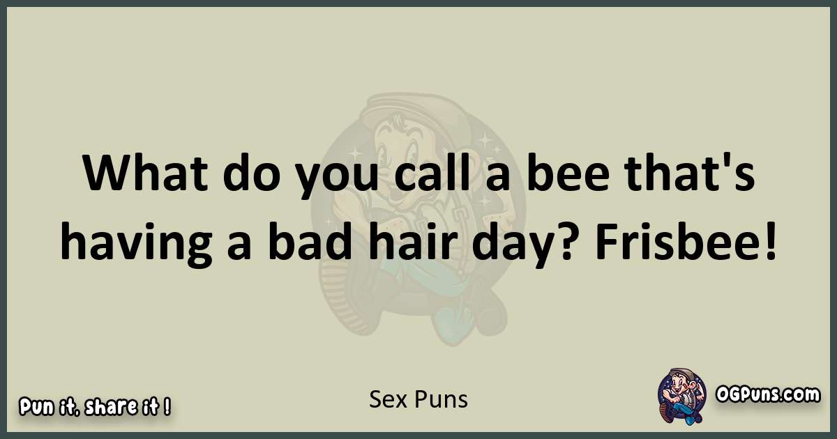 Sex puns text wordplay