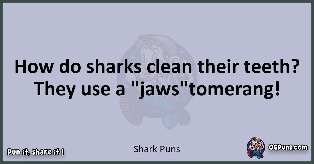 Textual pun with Shark puns