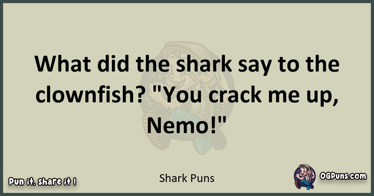 Shark puns text wordplay