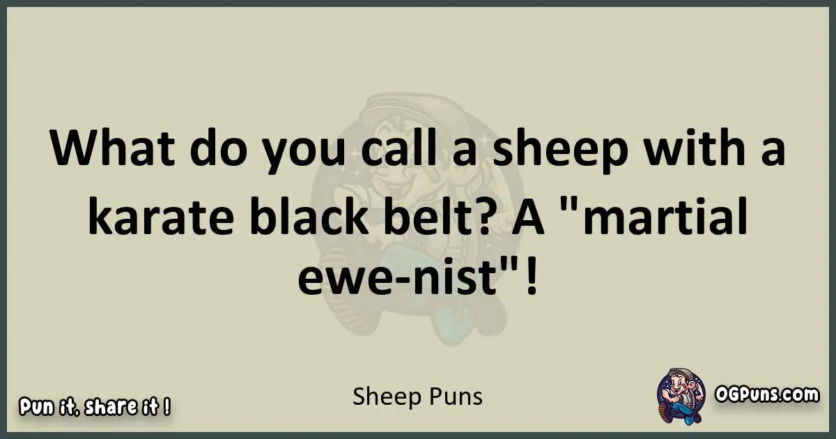 Sheep puns text wordplay