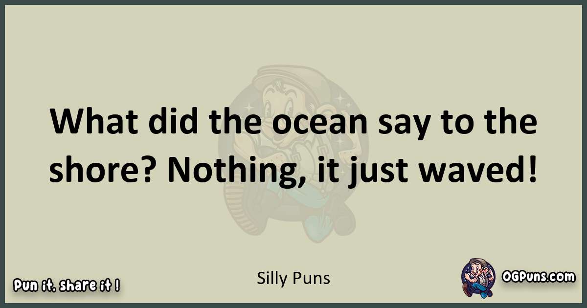 Silly puns text wordplay