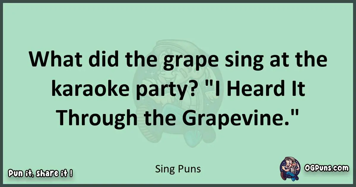 wordplay with Sing puns