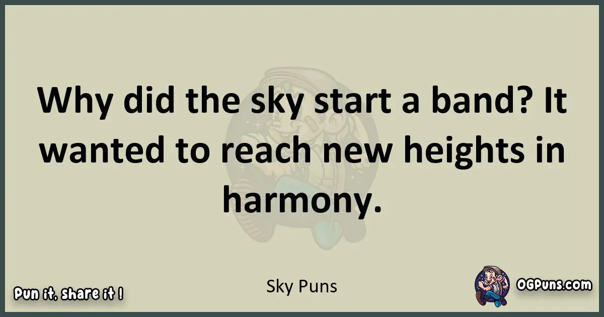 Sky puns text wordplay
