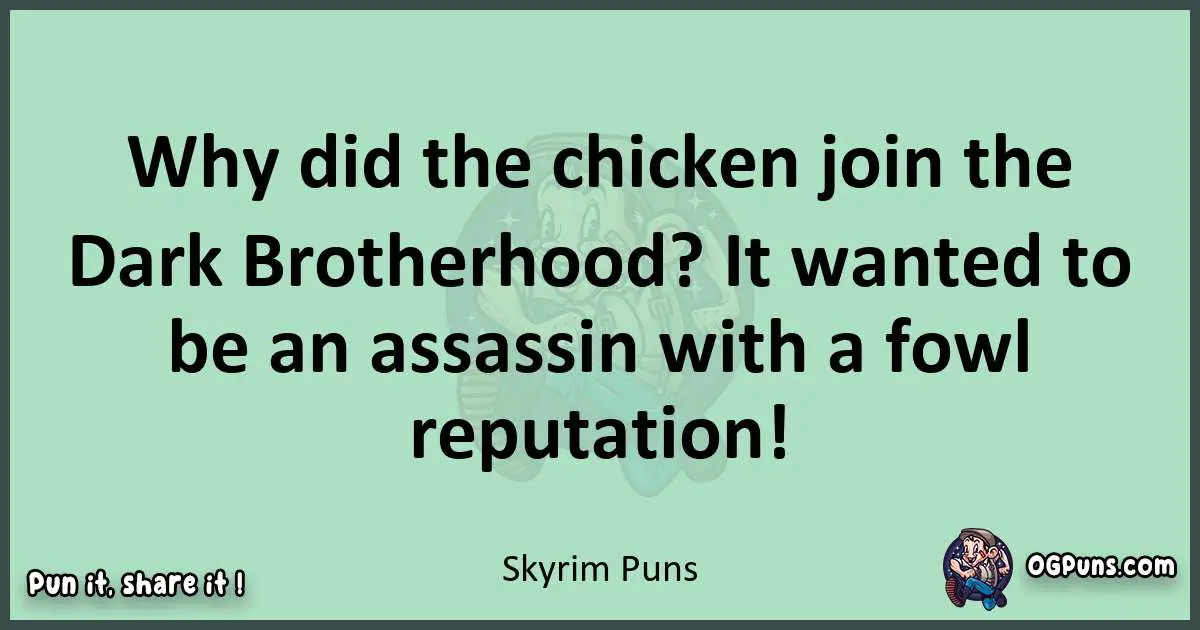 wordplay with Skyrim puns