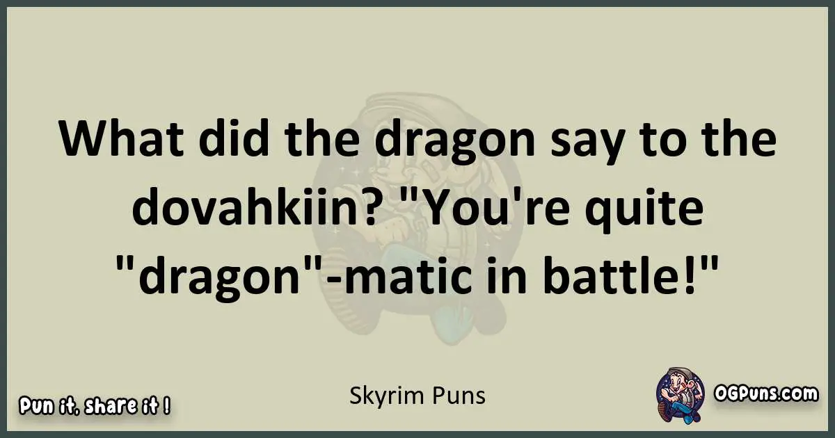 Skyrim puns text wordplay
