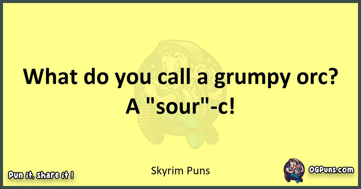 Skyrim puns best worpdlay