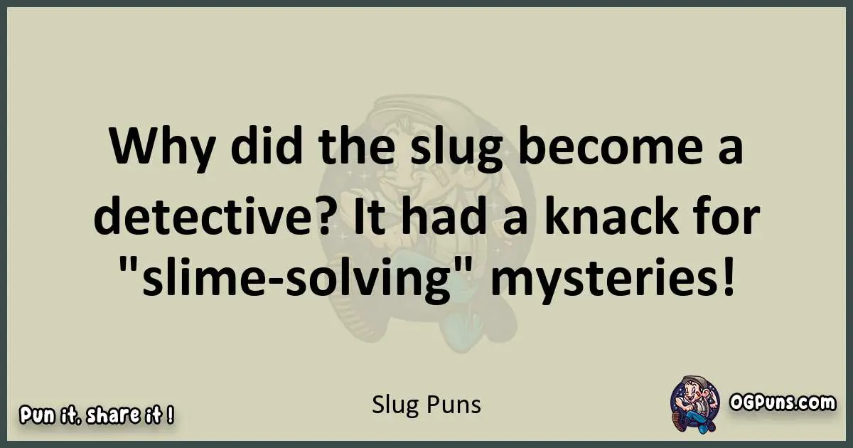 Slug puns text wordplay