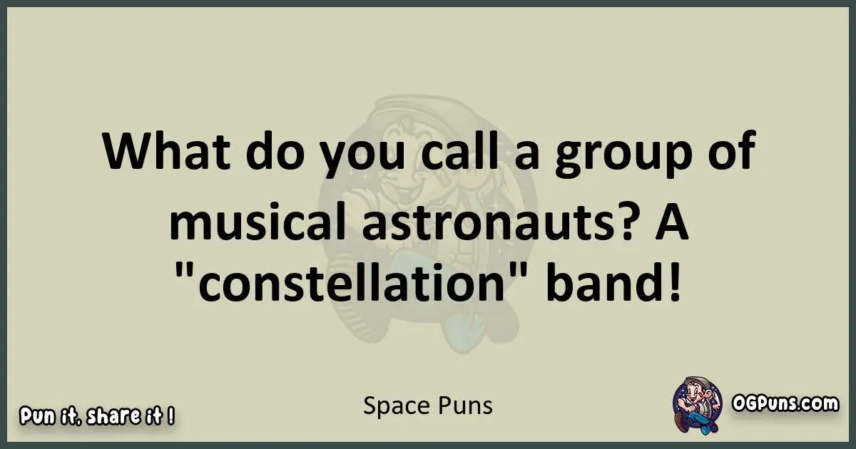 Space puns text wordplay