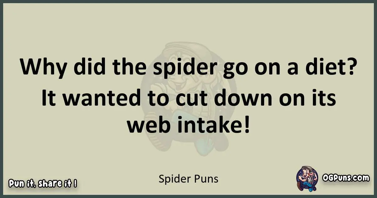 Spider puns text wordplay