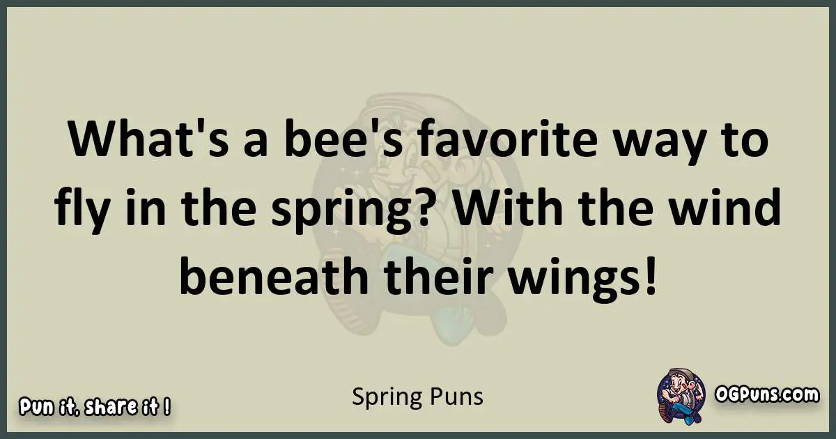 Spring puns text wordplay