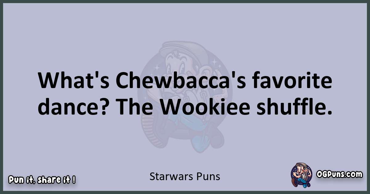 Textual pun with Star wars puns