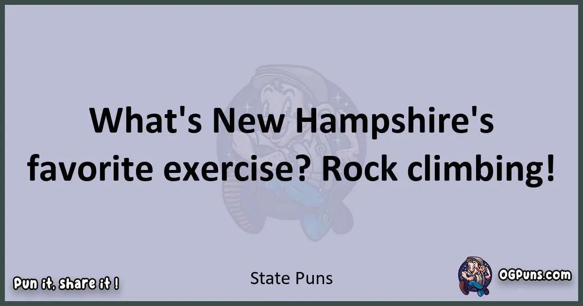 Textual pun with State puns