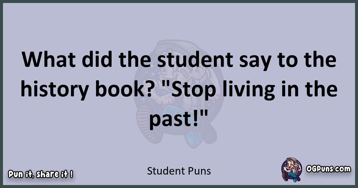 Textual pun with Student puns