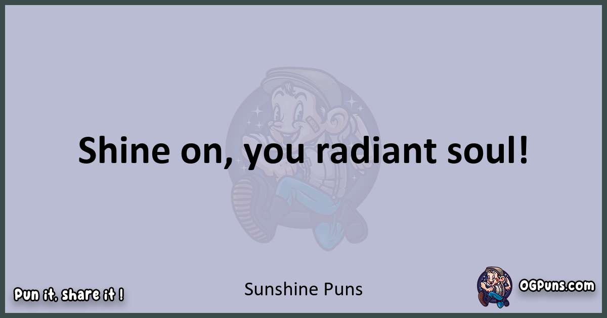 Textual pun with Sunshine puns