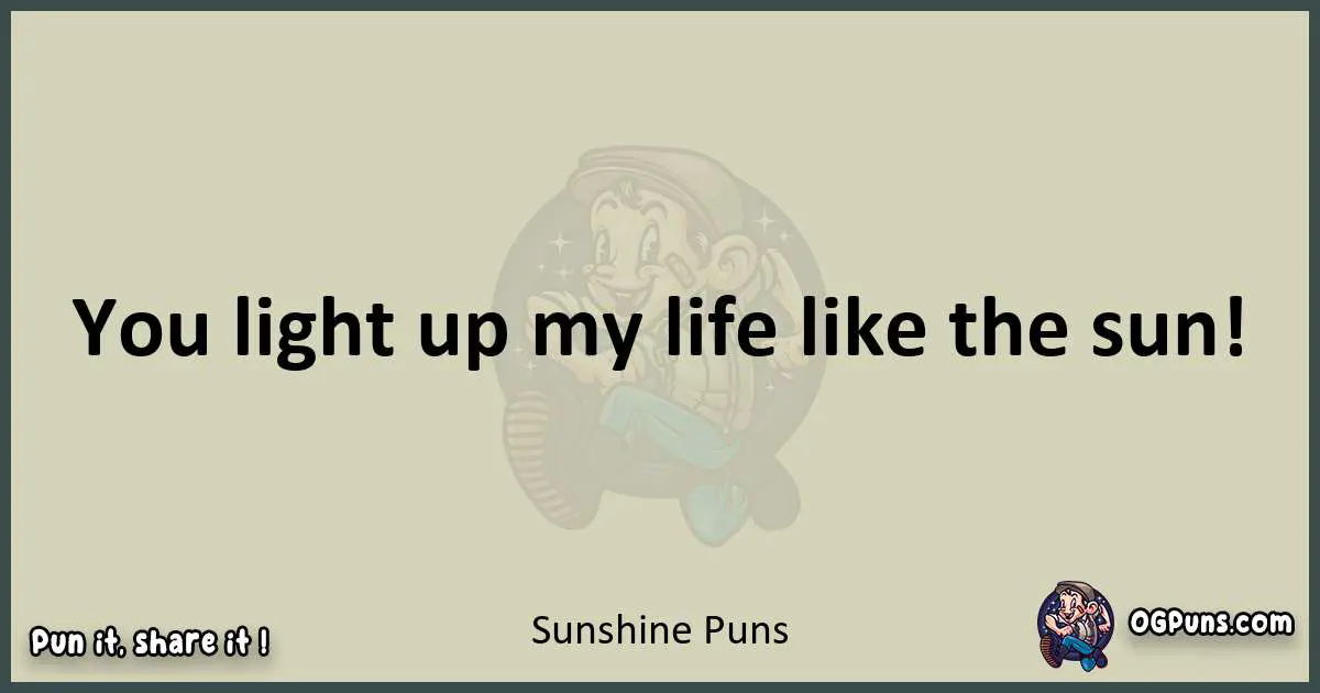 Sunshine puns text wordplay