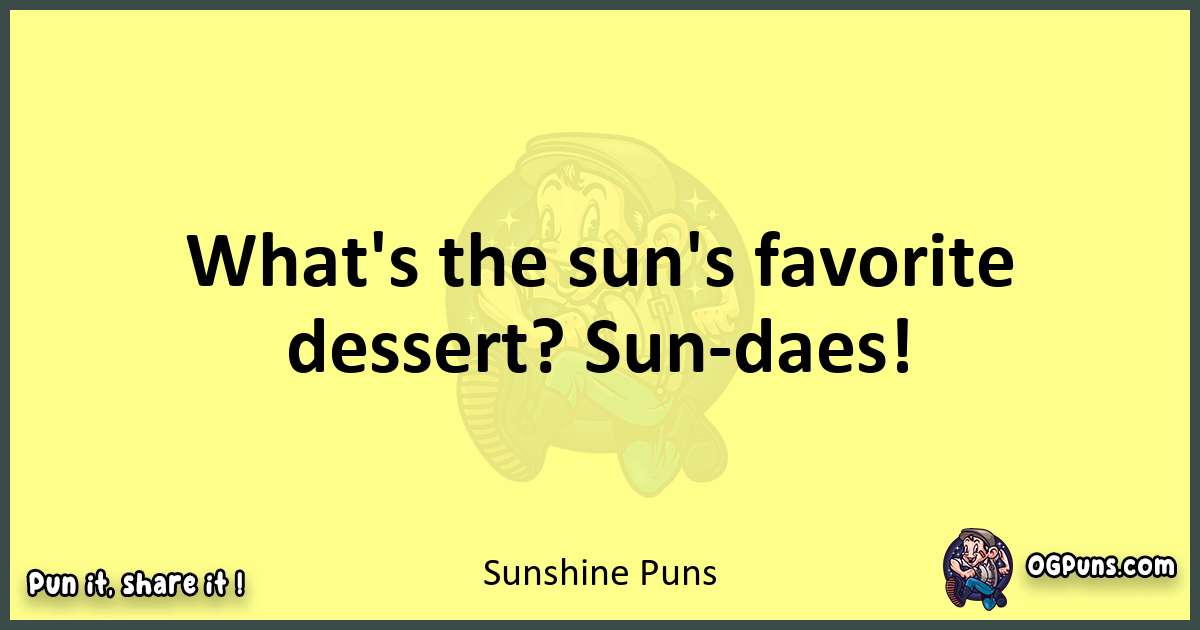 Sunshine puns best worpdlay