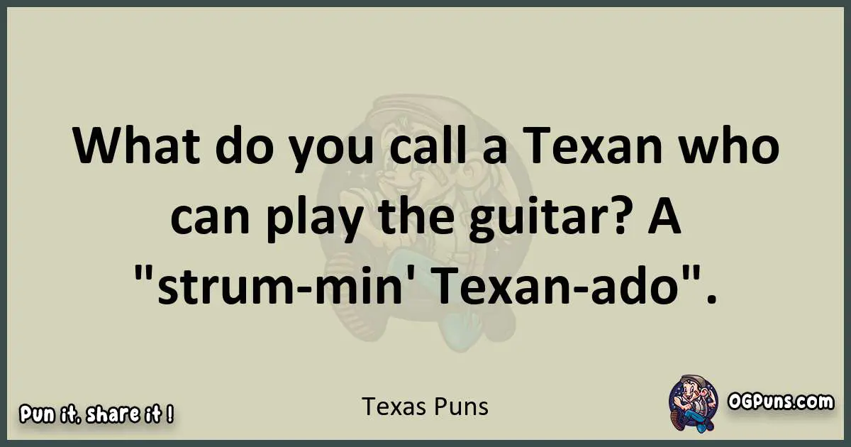 Texas puns text wordplay