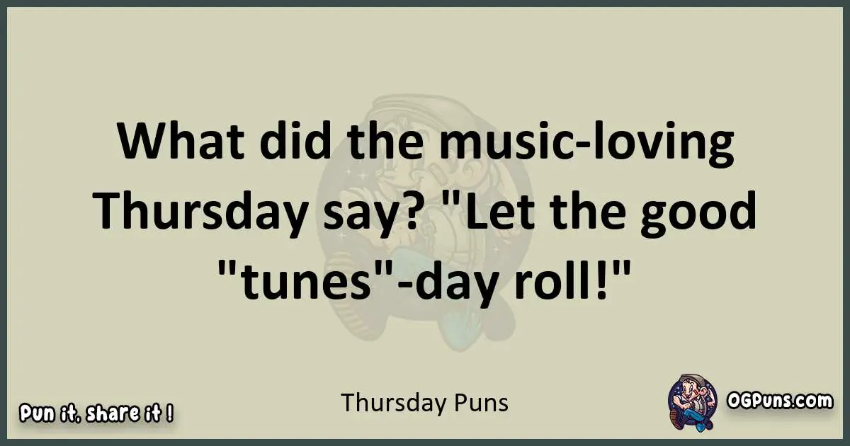 Thursday puns text wordplay