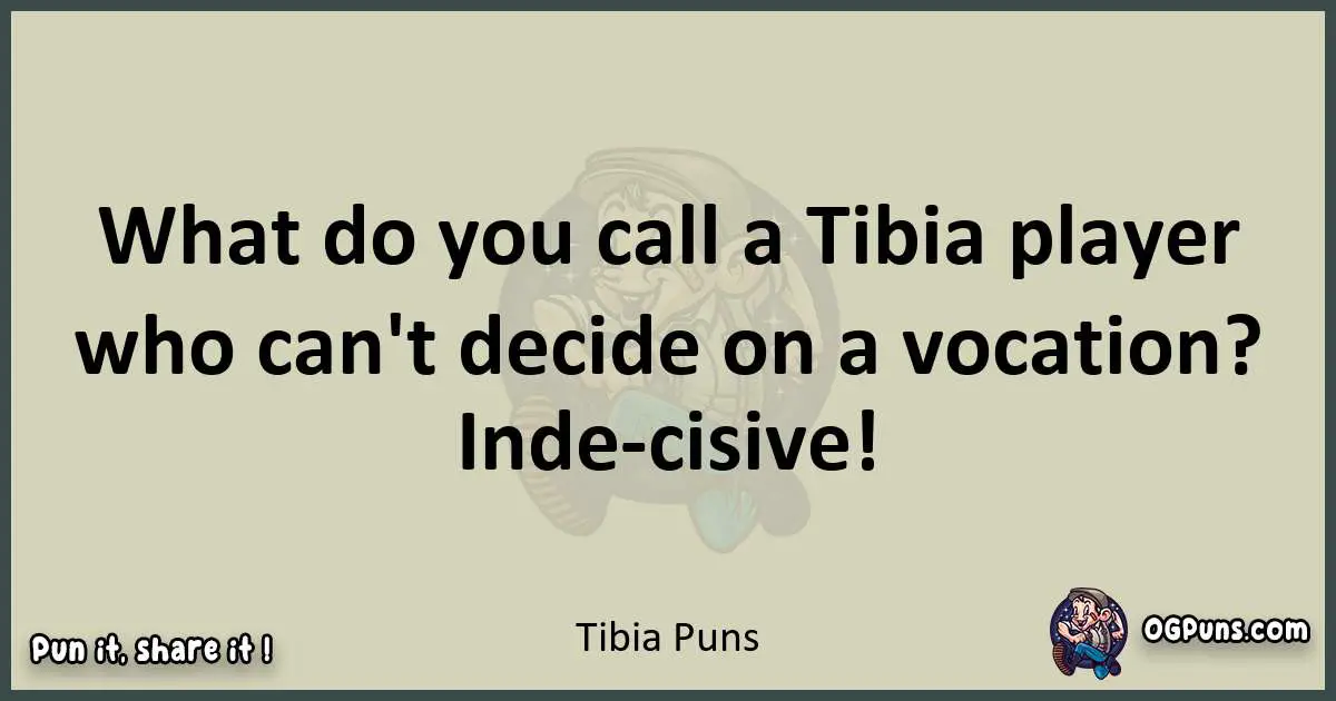 Tibia puns text wordplay