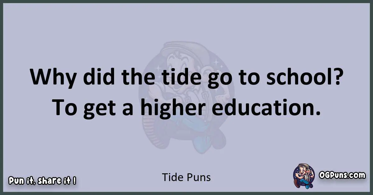 Textual pun with Tide puns