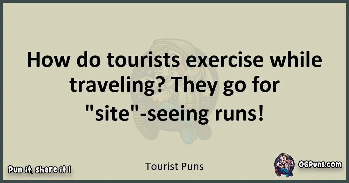 Tourist puns text wordplay